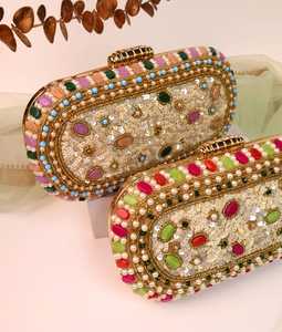Sacs fourre-tout en tissu brodé à la main en coton, sacs à bandoulière avec poignée, fermeture éclair, sacs à bandoulière pour femmes, accessoires - Product Image 3