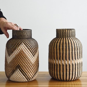 Florero de mimbre seco para decoración de boda, centro de mesa, floreros ecológicos, precio barato, venta al por mayor - Product Image 2