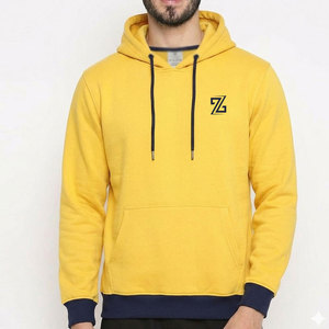 Sweat à capuche décontracté pour homme, élégant, en coton 100 %, coupe confortable, avec poche, séchage rapide, écologique, pour les voyages et le quotidien - Product Image 1