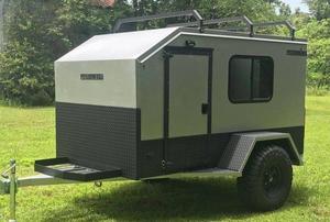 Caravane compacte de camping haut de gamme, légère et moderne, mini-caravane de voyage, remorque tout-terrain en aluminium premium, capacité 4 personnes - Product Image 6