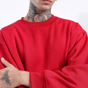 เสื้อสเวตเชิ้ตผู้ชายสีแดง สไตล์ลำลอง สตรีทแวร์ ทรงหลวม แฟชั่นทันสมัย สั่งทำได้ ขายส่งจากสหรัฐอเมริกา เสื้อผ้าอินเทรนด์ ใส่ได้ทุกวัน - Product Image 6