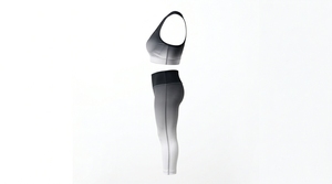 Conjunto Deportivo para Mujer, Conjunto de Yoga Transpirable con Estampado a Cuadros, Top sin Mangas de Alta Calidad de 2 Piezas con Cintura Elástica y Logotipo Frontal - Product Image 3