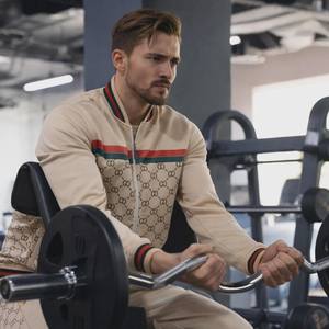 Ensemble de survêtement pour homme 2 pièces – Veste zippée et pantalon de jogging, vêtements de sport imprimés style streetwear - Product Image 4