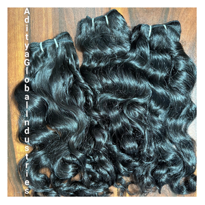 Extensiones de Cabello Rizado Profundo de Calidad Premium, Doble Trama a Máquina, Cabello de Donante Único, Paquete de Cabello con Puntas Gruesas y Voluminosas - Product Image 3