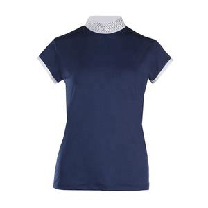 Polo d'équitation de qualité supérieure t-shirts couche de base équestre à séchage rapide respirant en nylon fabricant de vêtements équestres Kanpur - Product Image 1