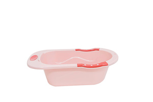 Large Capacity Folding <b>Bath</b> Tub With Anti Tip Support Soap Holder Hanging Hook And Durable PP Plastic Body - Product Image 2