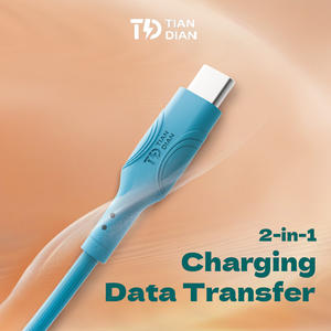 Cable de Carga Rápida Tian Dian 2026 Tipo-C 60W, Trenzado de Cobre Puro, Revestimiento de PVC, 1M, Certificado RoHS/FCC - Product Image 2