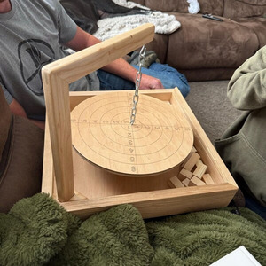 Wooden Hanging Chain Balancing Strategy Game Interactive Desktop <b>Puzzle</b> Toy For Family Party Fun And Brain Teaser & Enjoyment - Product Image 4