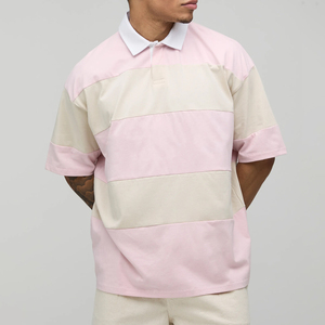 Polo pour homme à manches courtes, motif uni, tricoté, 100 % coton, style décontracté, vêtements de rue, polos personnalisés, vente chaude - Product Image 4