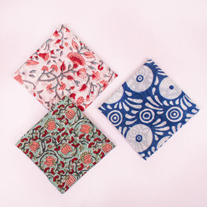 Unique Handmade Fashion Cotton <b>Square</b> <b>Scarf</b> Bandana Hand Block Print Ethnic Pattern Skin Friendly Unisex Accessory for Summer - Product Image 1