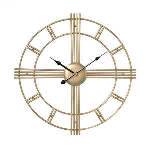 Reloj de Pared Metálico Dorado Sunburst, Reloj Decorativo de Lujo, Elegante y Moderno para Interiores - Product Image 6