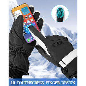 Fabrication OEM ODM de gants de ski imperméables avec poignets ajustables, gants de ski professionnels pour les sports d'hiver, gants de neige isolés - Product Image 3