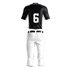 Uniforme de Béisbol Cómodo con Detalles del Equipo para Hombres y Jóvenes en Tela Ligera y Transpirable para el Día del Partido - Product Image 2