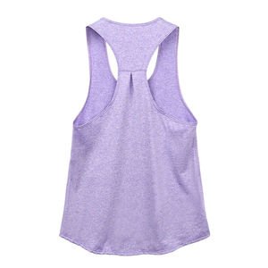Women's Racerback Tank <b>Top</b> Breathable 100% Cotton V-neck Loose Fit Sleeveless Workout Yoga Gym Activewear - Product Image 2