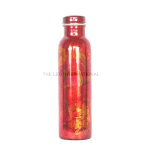 Flower Printed <b>Copper</b> <b>Bottle</b> for Children Decorative Manufacturer & Wholesaler Gifted <b>Copper</b> <b>Bottle</b> Drinkware - Product Image 3