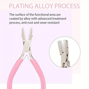 Pince à mâchoires en nylon en acier inoxydable professionnelle pince de précision à cintrer les fils pince à boucler pour la fabrication de bijoux et d'artisanat - Product Image 5