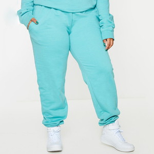 Pantalon de jogging ample personnalisé pour femme, taille haute, cordon de serrage, bas élastiqué, coupe ample, longueur cheville, couleur unie, poches latérales - Product Image 3
