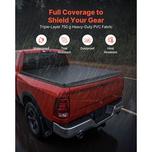 Cubierta enrollable suave para caja de camioneta compatible con Dodge Ram 1500 Classic 2019-2024 y Ram 2500 3500 2003-2025, apta para 6.4 pies (6'') - Product Image 4