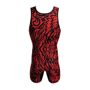100% Polyester Stretch Wrestling Singlets <b>One</b> Piece <b>Tops</b> Customize Wrestling Singlet Unisex Quick Dry Breathable Uniform - Product Image 2