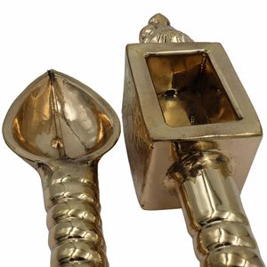 Juego de Cucharas de Latón Homa para Yajna, Havan, Achamani, Sruk, Sruva, Agnihotra, Pooja, Cucharón de Ofrenda, Ceremonia Védica del Fuego, Templo, Pooja - Product Image 1