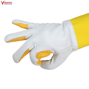 Guantes de Apicultura de Piel de Cabra Premium, Ventilados, de Manga Larga, Resistentes a Picaduras, con Protección en los Puños - Product Image 5