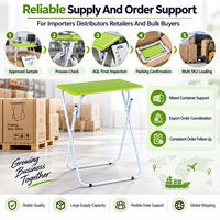 Table pliante pour téléviseur, table d'appoint compacte et peu encombrante pour canapé, ordinateur portable, collations, vente en gros, OEM, ODM, fournisseur en vrac, vente au détail