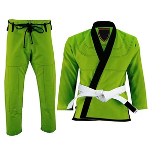 Kimono de Jiu Jitsu Brasileño Personalizado con Tejido Dorado, Uniforme de BJJ de Algodón para Competencia y Entrenamiento, Venta al Por Mayor, OEM, Marca Privada de Fábrica - Product Image 1