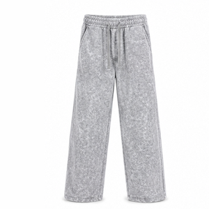 Premium Acid Wash Trousers Custom Cotton <b>Vintage</b> Washed <b>Pants</b> Loose Fit Casual Streetwear Joggers Wholesale Apparel Manufacturer - Product Image 6