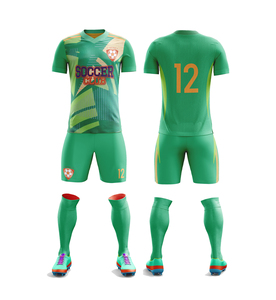 Ensemble de maillots de football sublimés pour hommes, col en V, manches courtes, évacuation de l'humidité, coupe athlétique, toutes saisons, uniforme adulte - Product Image 2