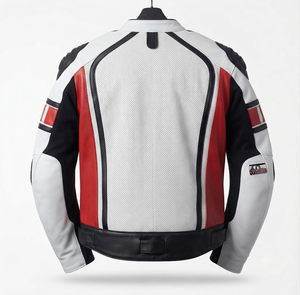 Men’s CE Level 2 Cowhide Leather Moto <b>Racing</b> <b>Jacket</b>/Chaqueta Motorcycle Track Protective Riding Approved Gear - Product Image 2