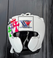 Conjunto de Boxeo Azul Personalizable de Alta Calidad, Cuero Vacuno Genuino, Cierre con Cordones, Guantes de Artes Marciales con Muñequera Ajustable