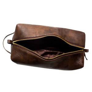 Organisateur de maquillage en cuir, grande capacité, sac à cosmétiques, pochette de rangement de beauté de voyage, plusieurs compartiments, housse imperméable et souple - Product Image 3