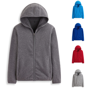 2026 Custom Made 100% Cotton Fleece <b>Men</b> Zipper Hoodies Pocket Design Breathable Lightweight Low MOQ Made Pakistan Shaheen Fit - Product Image 4