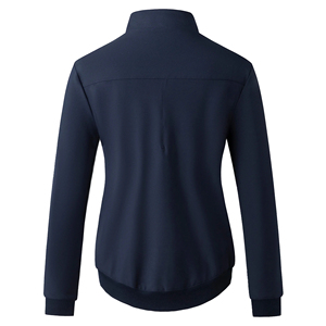 Veste de sport en polaire pour femme avec options de broderie, fermeture éclair intégrale, col montant, tenue de travail médicale pour infirmières - Product Image 2