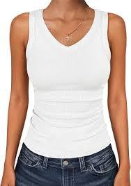 <b>White</b> EVERGREEN Streetwear OEM Bulk Wholesale Summer Fashion Muslin Knitted <b>Tank</b> <b>Top</b> <b>Womens</b> Custom 100% Cotton Eco-Friendly - Product Image 2