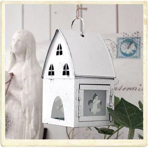 เครื่องประดับคริสต์มาสรูปทรงบ้านโลหะ สไตล์วินเทจ งานฝีมือตกแต่ง - Product Image 2