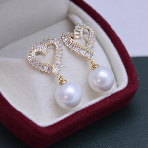 Boucles d'oreilles en perles blanches rondes brillantes de 10-11 mm de Zhuji Danshui, argent S925 avec de fines imperfections, bijoux élégants - Product Image 2