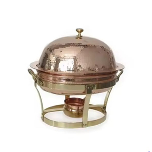 Plat chauffant électrique circulaire argenté avec contrôle de température pour buffets, en promotion directe usine, le plus vendu, au prix le plus bas - Product Image 3