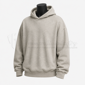 Sudadera con Capucha Oversize Personalizada de Algodón Grueso y Felpa, Estilo Pullover con Hombros Caídos, Ropa Urbana OEM ODM - Product Image 3