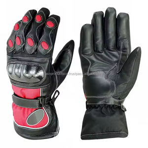 Gants d'équitation pour moto Gants de sécurité en cuir durables Protection des articulations Gants de moto imperméables Gants de moto - Product Image 4