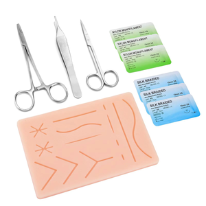 Stainless Steel Manual <b>Suture</b> Practice <b>Kit</b> for Medical Students | Reusable <b>Suture</b> Pad Tool <b>Kit</b> with Thread & Needle CE Certified - Product Image 6