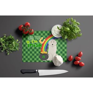 Tabla de cortar de cocina de gran tamaño para el Día de San Patricio DE LOS Grandes Pirineos, utensilios decorativos de tabla de cortar de vidrio templado - Product Image 3