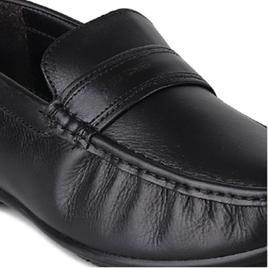 Black Loafers <b>for</b> <b>Men</b> Elegant Slip On Dress Footwear Refined Office Business <b>Shoes</b> Comfortable Formal Design - Product Image 3