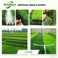 Gazon artificiel de football pour terrains de sport, avec coussin amortisseur, disponible pour les stades – Fournisseur direct usine