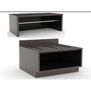 Banco para equipaje de 24 pulgadas con armario, certificado CARB P2, MDF de grado E0, acabado HPL LPL para necesidades de almacenamiento en motéis - Product Image 4