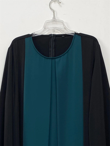 Vestido Abaya Musulmán de Manga Larga para Mujer, Bordado de Alta Calidad, Sin Costuras, Ligero, de Poliéster, al por Mayor, Estilo Pakistaní - Product Image 6