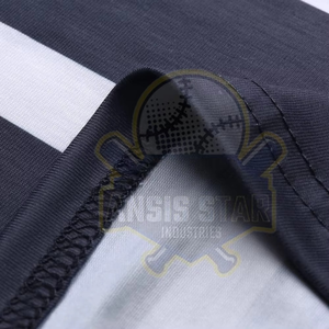 Camiseta sin mangas a rayas para hombre ANSIS STAR, cuello redondo, tejido transpirable, informal, con estampado por sublimación - Product Image 5