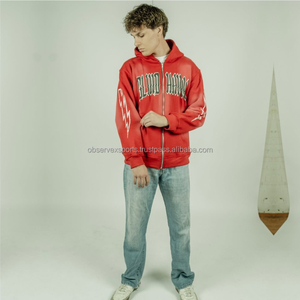 Conjunto de Sudadera con Capucha y Pantalones Deportivos Anchos de Algodón Grueso de Invierno de Alta Calidad Personalizados, Unisex, Transpirables, Estilo Urbano - Product Image 1