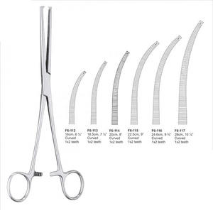 Pinzas Hemostáticas Rectas de Acero Inoxidable de 8 Pulgadas Rochester Ochsner Kocher, Instrumentos Quirúrgicos Médicos - Product Image 1