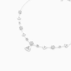 Collar Clásico Unisex de Oro Sólido de 14K con Diamante Cultivado en Laboratorio, Corte Pera, Estilo Vintage, Joyería de Compromiso con Engaste Pavé - Product Image 2